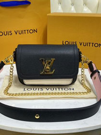 2021 Louis vuitton original calfskin lockme tender bag M58557 black