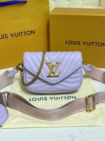 2021 Louis vuitton original calfskin new wave multi pochette M56462 purple