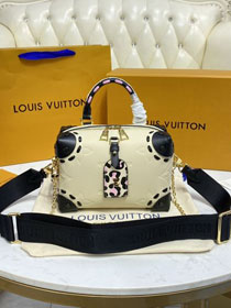 2021 Louis vuitton original calfskin petite malle souple M58518 white