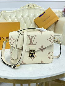 2021 Louis vuitton original calfskin pochette metis M45596 white