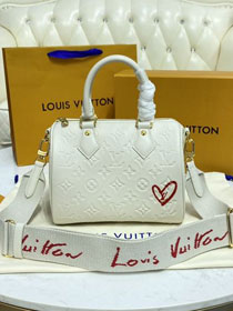 2021 Louis vuitton original calfskin speedy 22 M58631 white