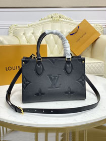 2021 Louis vuitton original embossed calfskin onthego pm M45661 black
