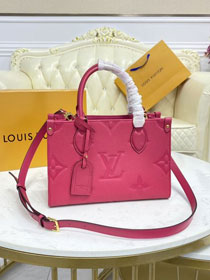 2021 Louis vuitton original embossed calfskin onthego pm M45660 freesia pink