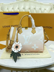 2021 Louis vuitton original monogram giant canvas speedy 25 M45722 mist