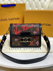 2021 Louis vuitton original monogram mini dauphine bag M45889 black