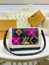 2021 Louis vuitton original shearling calfskin twist mm M56976 black