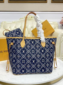 2021 Louis vuitton original since 1854 textile neverfull mm M57484 blue