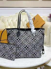 2021 louis vuitton original 1854 textile neverfull mm M57230 grey