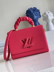 2021 louis vuitton original calfskin twist mm handbag M58689 rose red