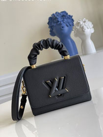 2021 louis vuitton original calfskin twist pm handbag M58692 black