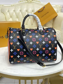 2021 louis vuitton original game on monogram speedy 30 M57465 black