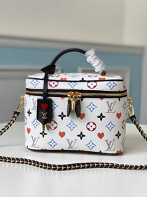 2021 louis vuitton original game on monogram vanity city bag mm M57482 white