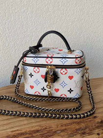 2021 louis vuitton original game on monogram vanity city bag pm M57458 white