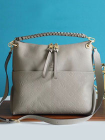 2021 louis vuitton original monogram calfskin melie handbag M45522 grey