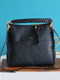 2021 louis vuitton original monogram calfskin melie handbag M45523 black