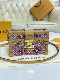 2021 louis vuitton original monogram petite malle M57215 bordeaux