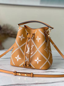 2022 Louis vuitton original calfskin neonoe bucket bag mm M46029 brown