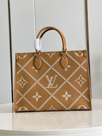 2022 Louis vuitton original calfskin onthego mm M46015 brown