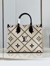 2022 Louis vuitton original calfskin onthego mm M46016 white
