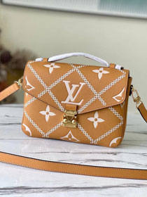 2022 Louis vuitton original calfskin pochette metis M46018 brown