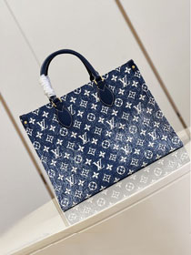 2022 Louis vuitton original denim onthego mm M59608 blue