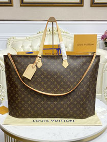 2022 Louis vuitton original monogram canvas all in handbag gm M43893