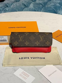 Louis vuitton monogram Woody sunglasses case GI0372 red