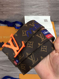 Louis vuitton monogram canvas initiales 40 MM belt M0161S