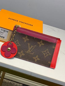 Louis vuitton monogram card holder M67494 red