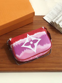 Louis vuitton monogram escale pochette accessoires M69268 rouge