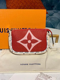 Louis vuitton monogram micro pochette accessories M67579 red