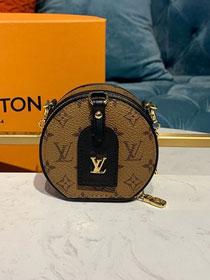 Louis vuitton monogram reverse petite boite chapeau necklace M68577