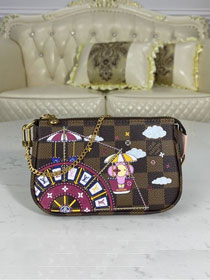 Louis vuitton origianl damier ebene mini pochette accessoires n60402