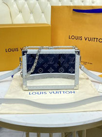 Louis vuitton original PVC soft trunk M20233 silver