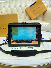Louis vuitton original PVC soft trunk M55932 black