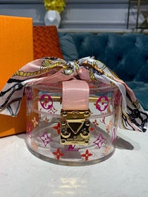 Louis vuitton original VVN Leather box scott GI0362 pink