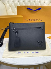 Louis vuitton original calfskin aerogram clutch M69837 black