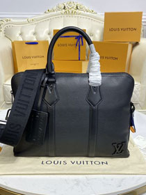 Louis vuitton original calfskin business friendly briefcase M59159 black