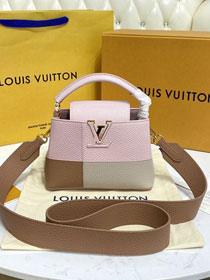 Louis vuitton original calfskin capucines mini handbag M55985 pink