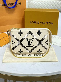Louis vuitton original calfskin mini pochette accessoires M81140 white