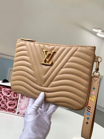 Louis vuitton original calfskin new wave pochette m68478 apricot