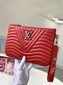 Louis vuitton original calfskin new wave pochette m68478 red