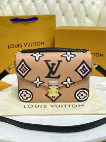 Louis vuitton original calfskin pochette metis handbag M45819 white