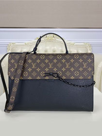 Louis vuitton original calfskin robusto briefcase M30591 black