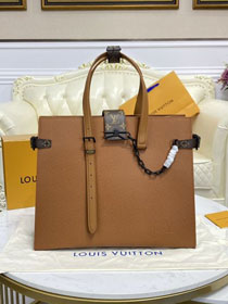 Louis vuitton original calfskin shopping bag M30725 brown