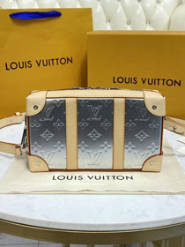 Louis vuitton original calfskin soft trunk M45880 silver