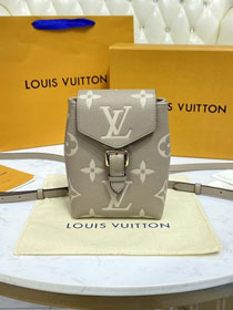 Louis vuitton original calfskin tiny backpack M80783 grey