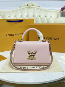 Louis vuitton original calfskin twist one handle bag pm m57584 pink