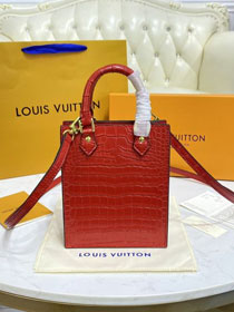 Louis vuitton original crocodile calfskin sac plat M90564 red