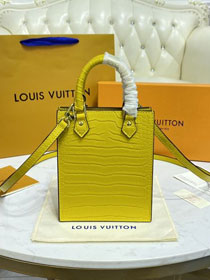 Louis vuitton original crocodile calfskin sac plat M90564 yellow